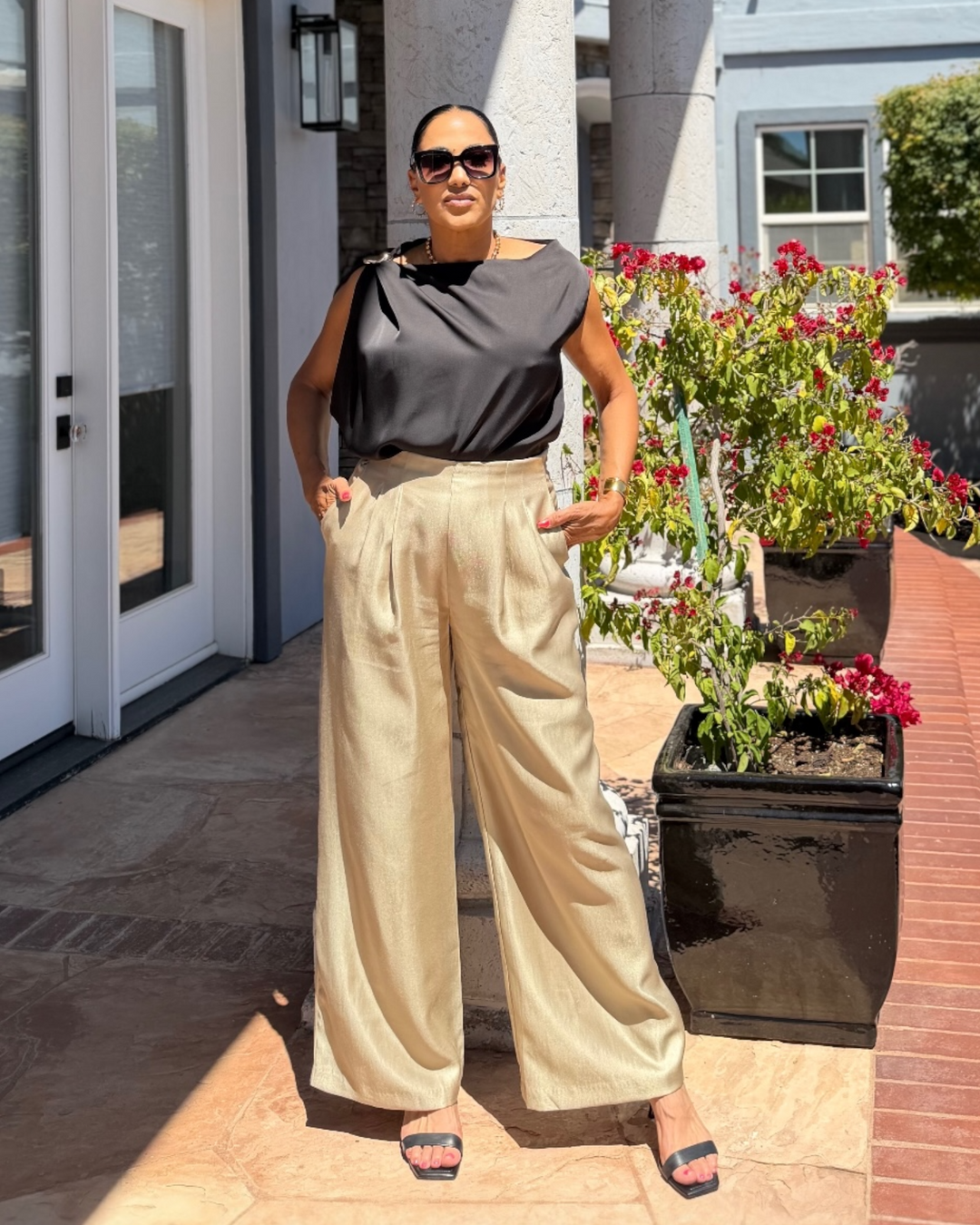 GISELLE SATIN TOP