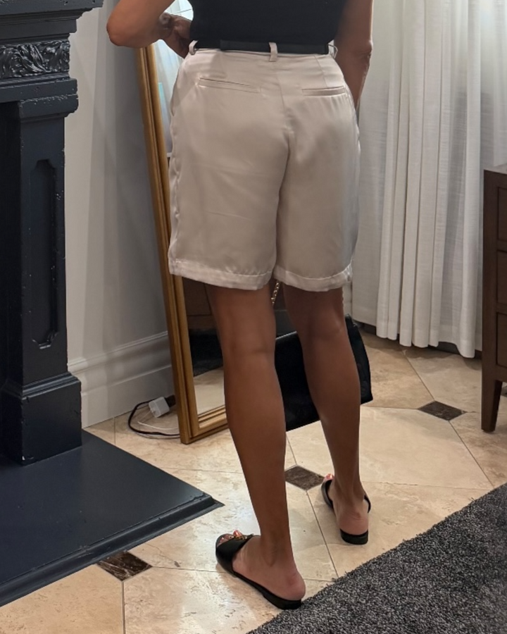 DOMINIQUE SATIN SHORTS