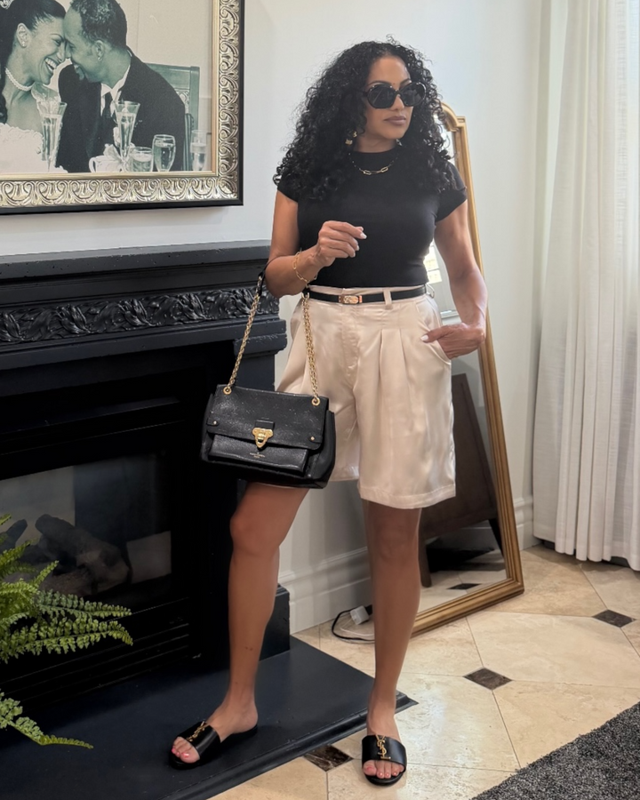 DOMINIQUE SATIN SHORTS