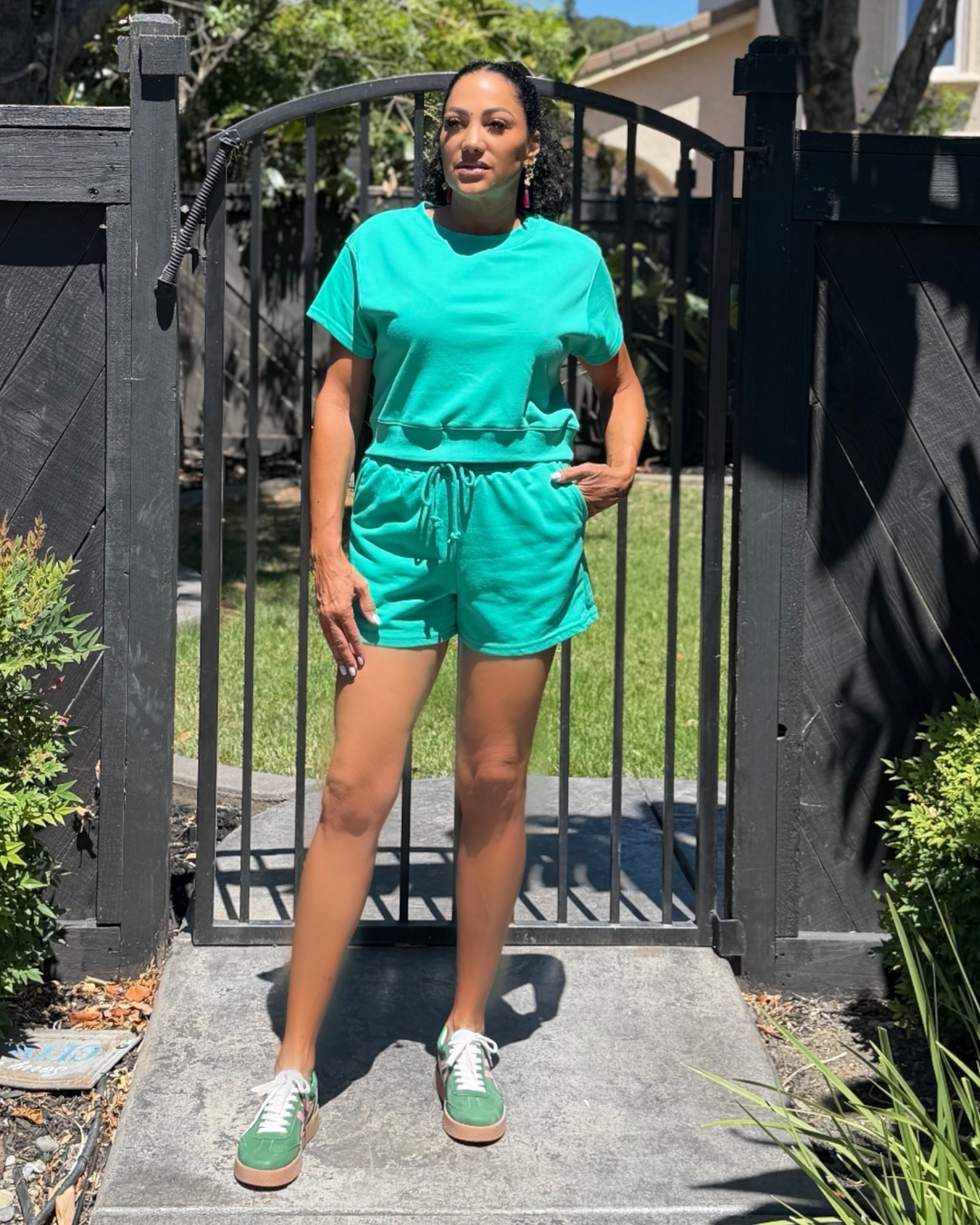 EMERALD BREEZE SHORTS SET