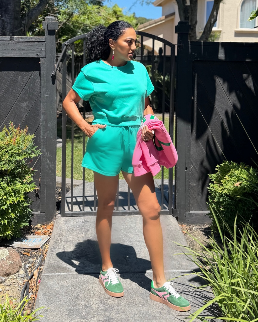 EMERALD BREEZE SHORTS SET