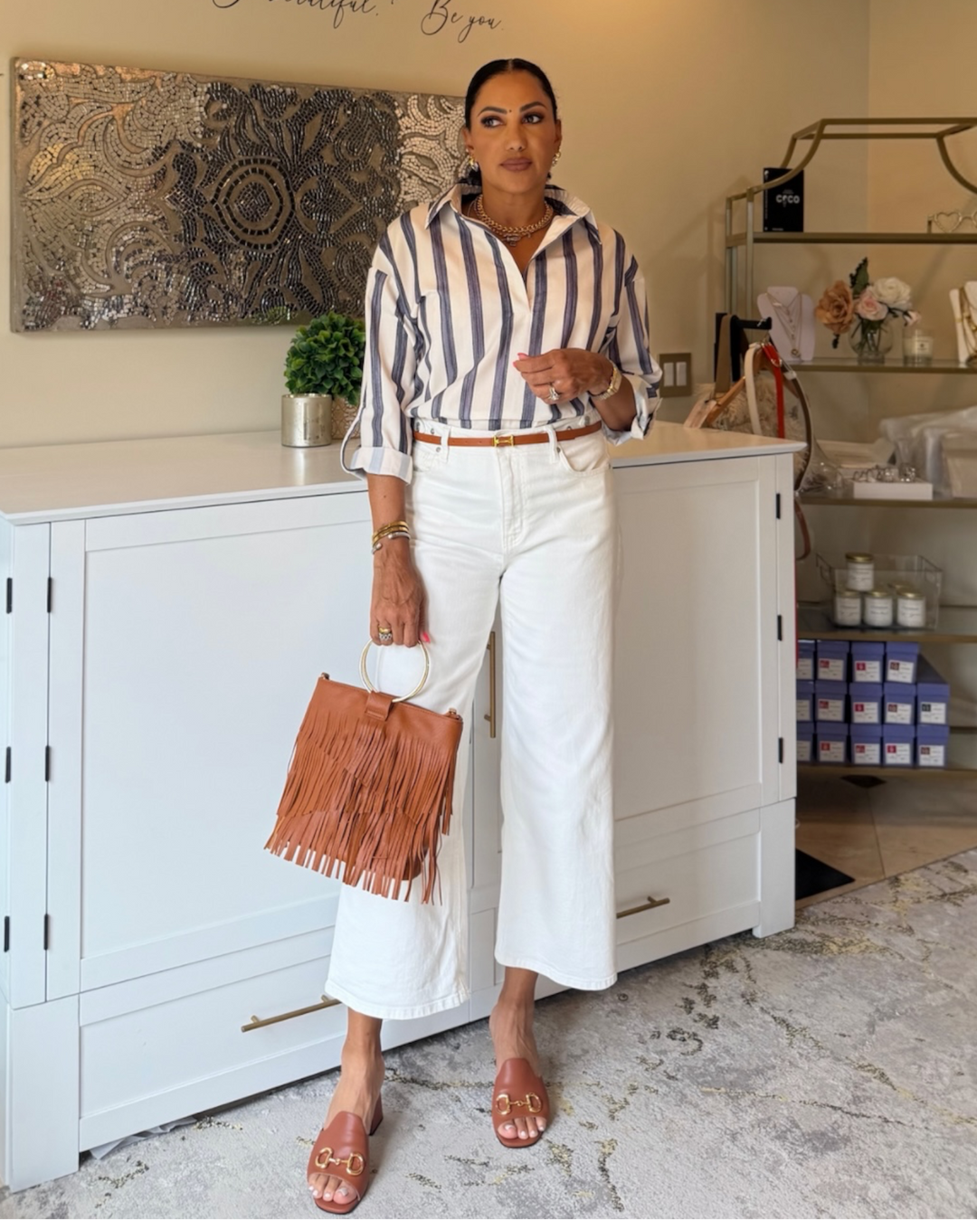 ROWAN STRIPE TOP