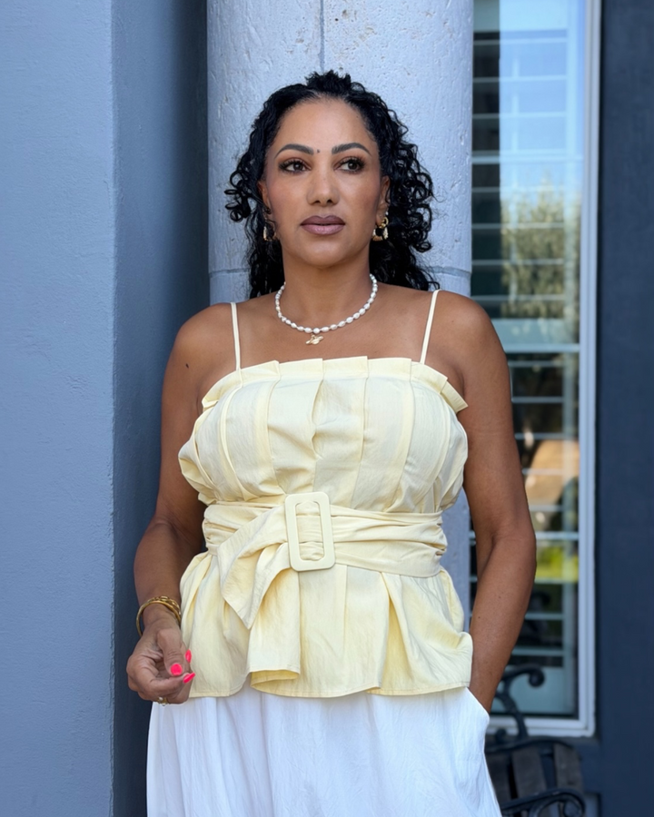SUNNY PLEATED TOP