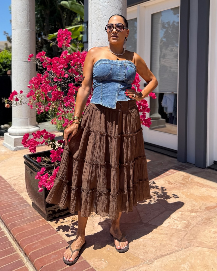 HARLOW DENIM TOP
