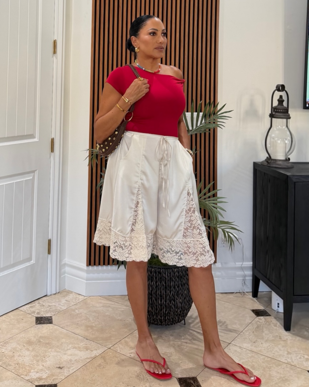 CORINNE LACE SHORTS