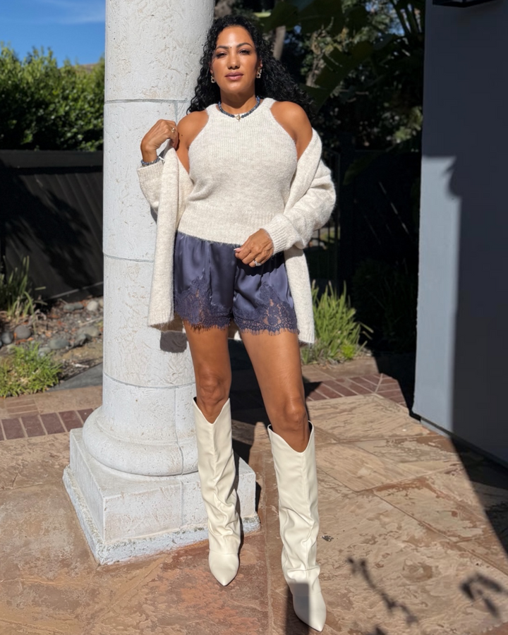 THEA SATIN SHORTS