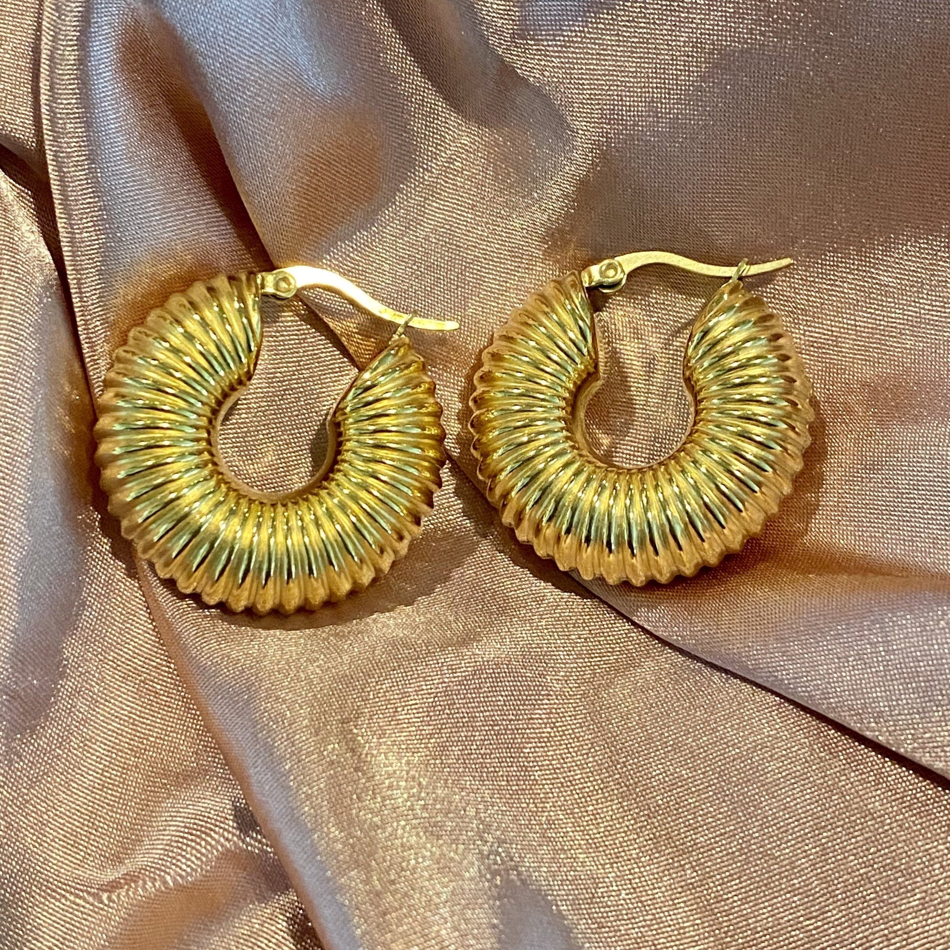CATERPILLAR HOOPS - Butterfly Alley Jewelry