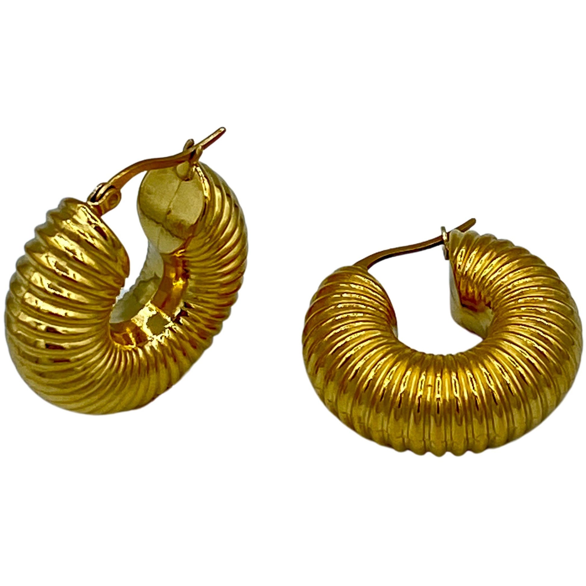 CATERPILLAR HOOPS - Butterfly Alley Jewelry