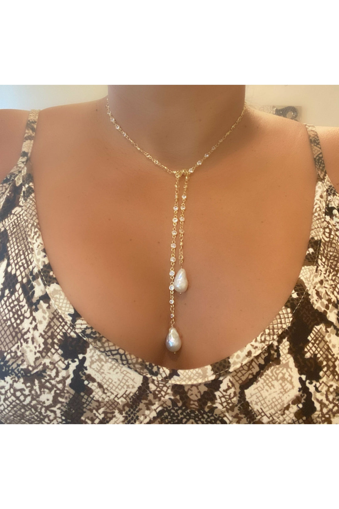 CHAMPAIGNE BOLO NECKLACE - Butterfly Alley Jewelry