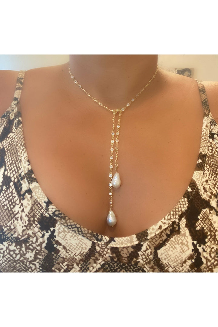 CHAMPAIGNE BOLO NECKLACE - Butterfly Alley Jewelry