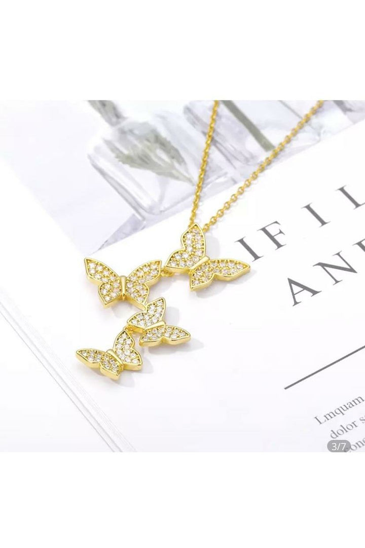 FLUTTER NECKLACE - Butterfly Alley Jewelry