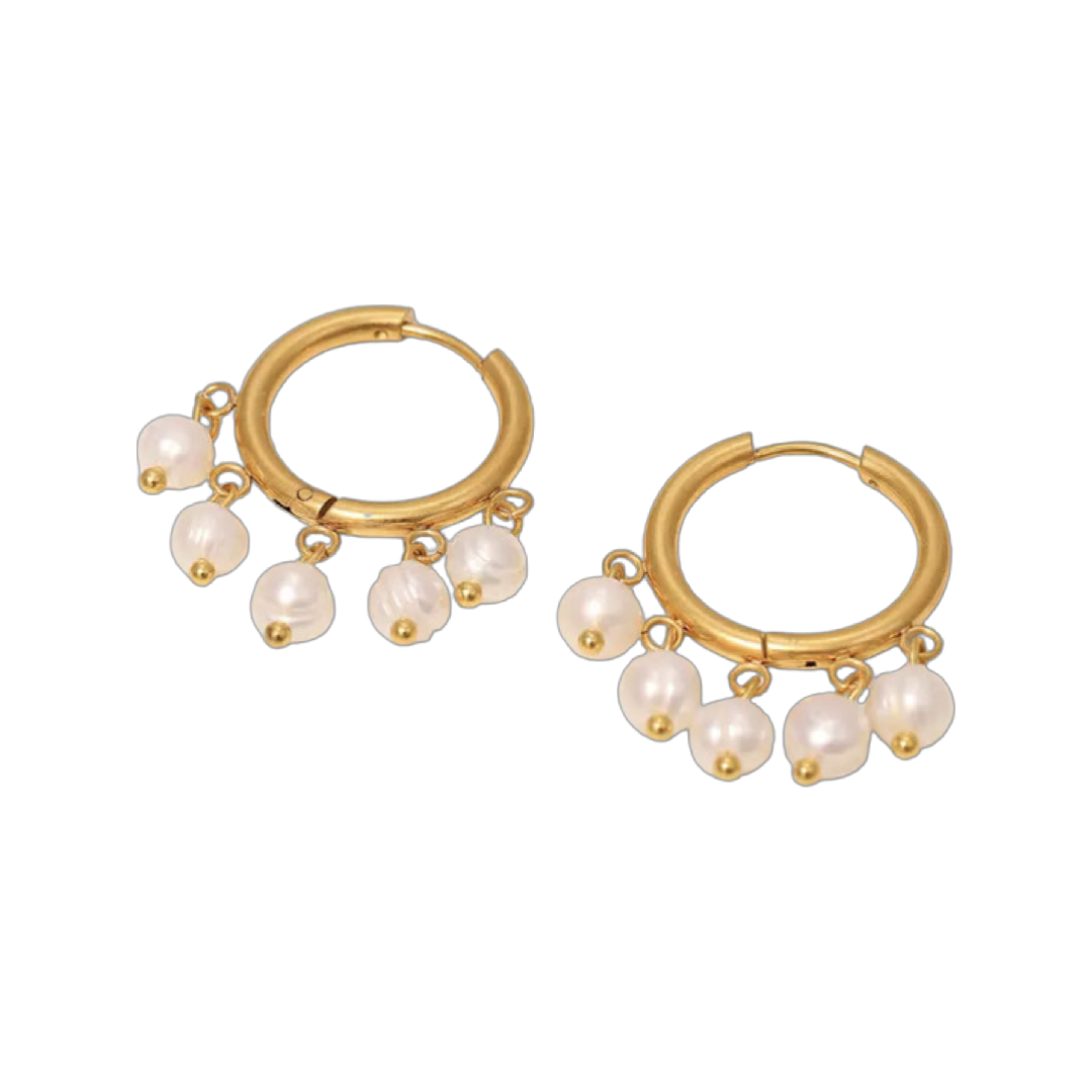 WHITE SAND EARRINGS - Butterfly Alley Jewelry