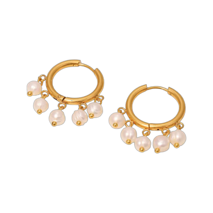 WHITE SAND EARRINGS - Butterfly Alley Jewelry