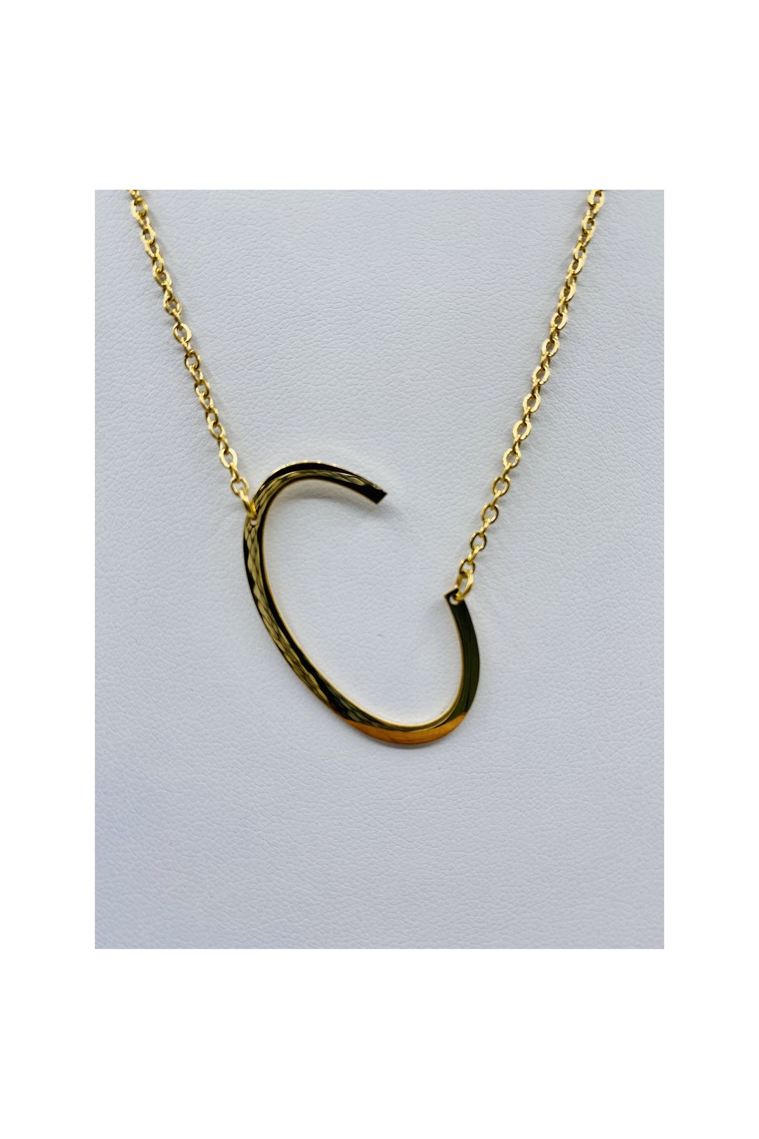 LARGE INITIAL NECKLACE - Butterfly Alley Jewelry
