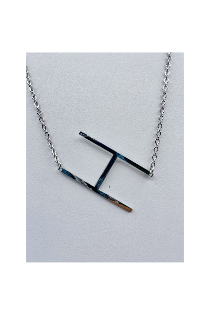 LARGE INITIAL NECKLACE - Butterfly Alley Jewelry