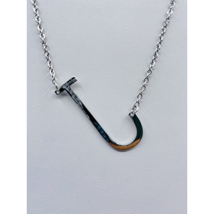 LARGE INITIAL NECKLACE - Butterfly Alley Jewelry