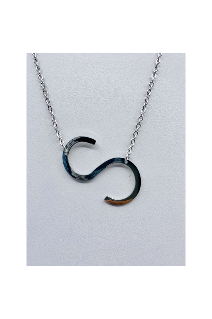 LARGE INITIAL NECKLACE - Butterfly Alley Jewelry