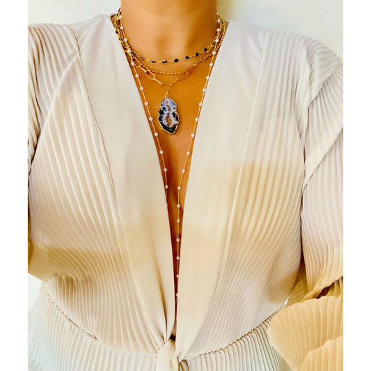 CHANTILLY PEARL NECKLACE - Butterfly Alley Jewelry