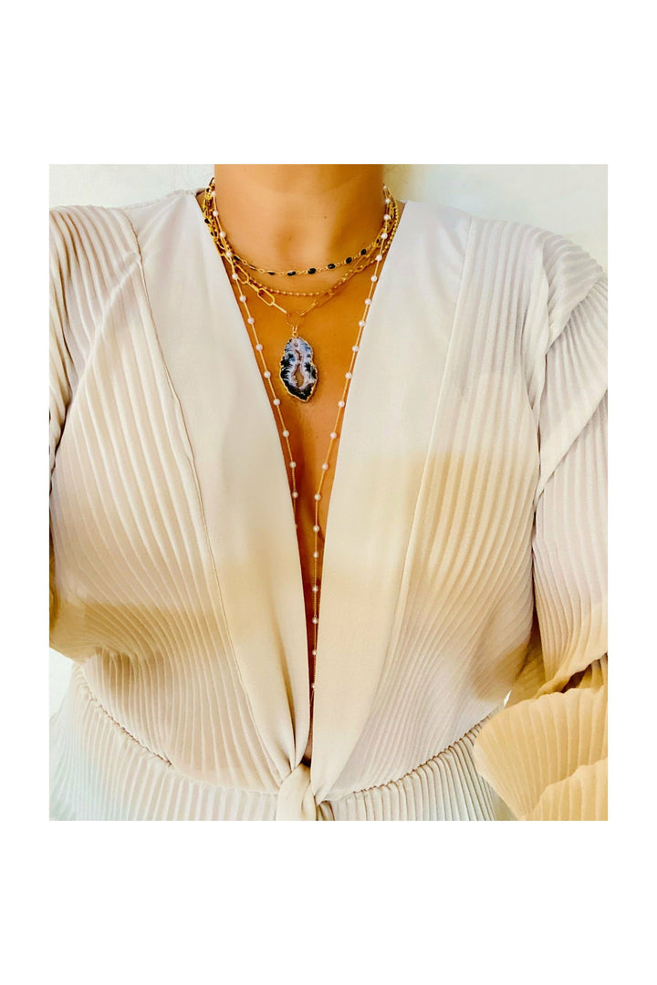 CHANTILLY PEARL NECKLACE - Butterfly Alley Jewelry