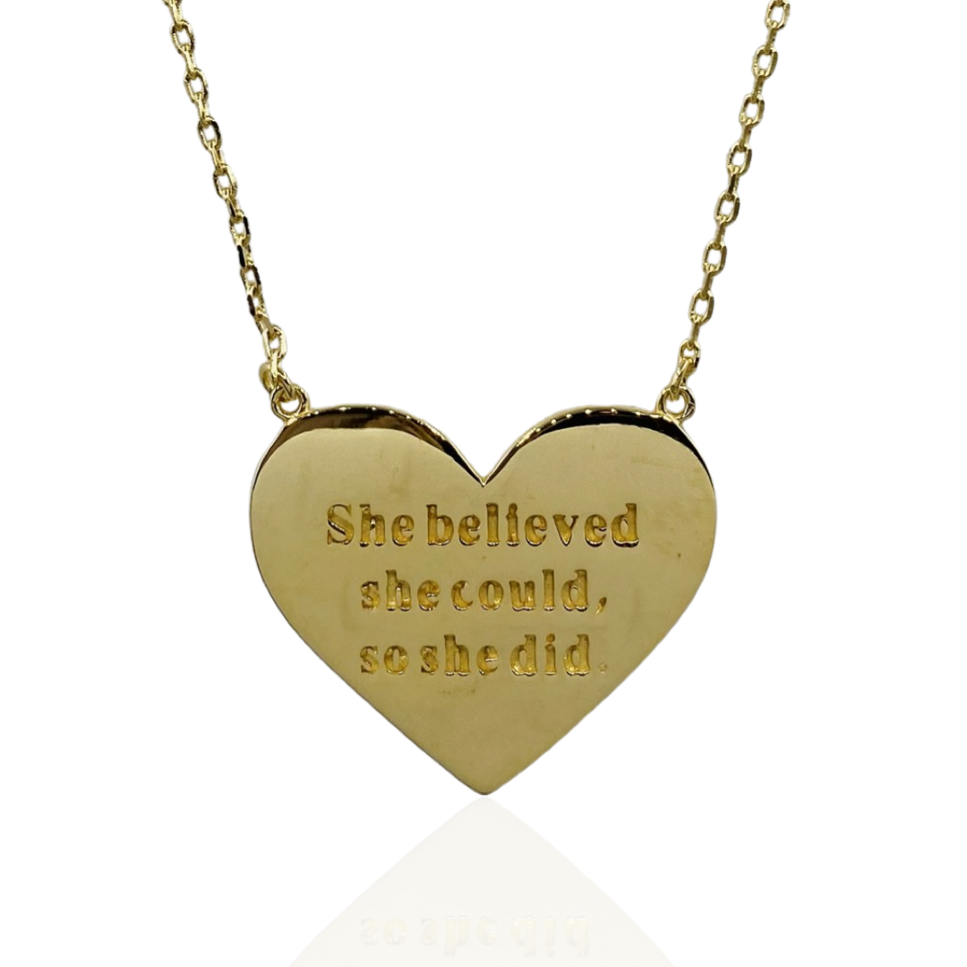 SHE BELIEVED SHE COULD - Butterfly Alley Jewelry