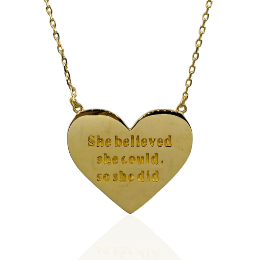 SHE BELIEVED SHE COULD - Butterfly Alley Jewelry