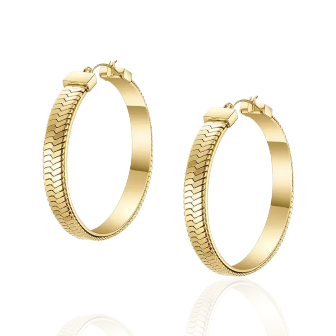ARIANA HOOP EARRINGS - Butterfly Alley Jewelry