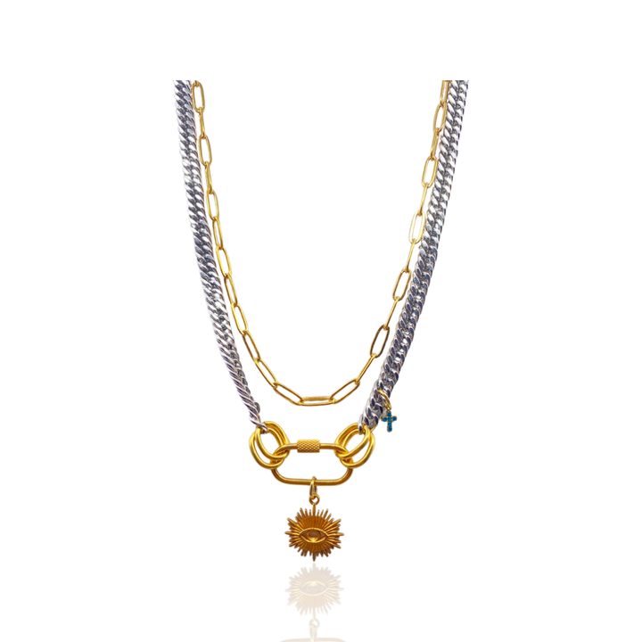SANTANA TEQUILLA SUNRISE LAYERED NECKLACE - Butterfly Alley Jewelry