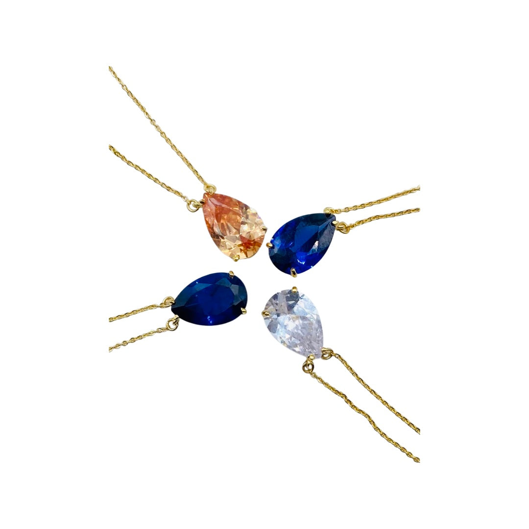 ROYALTY GEMSTONE NECKLACE - Butterfly Alley Jewelry