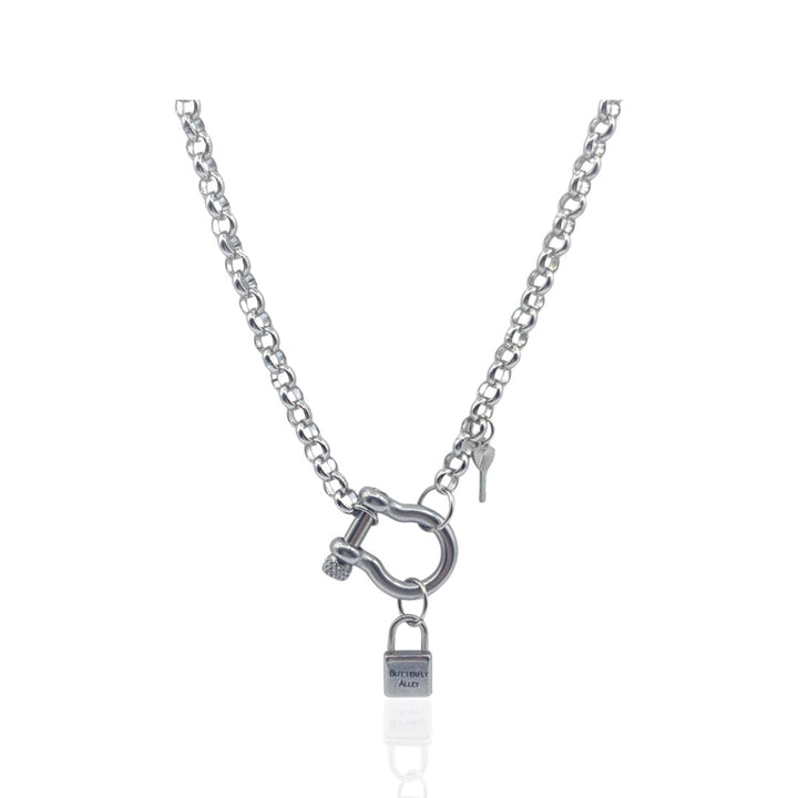 SANTANA PADLOCK NECKLACE - Butterfly Alley Jewelry