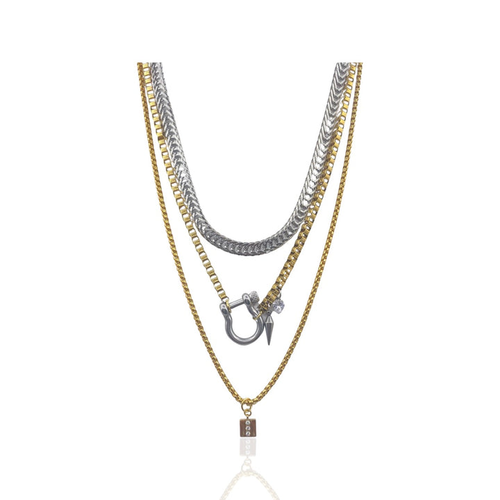 SANTANA ROLL THE DICE LAYERED NECKLACE - Butterfly Alley Jewelry