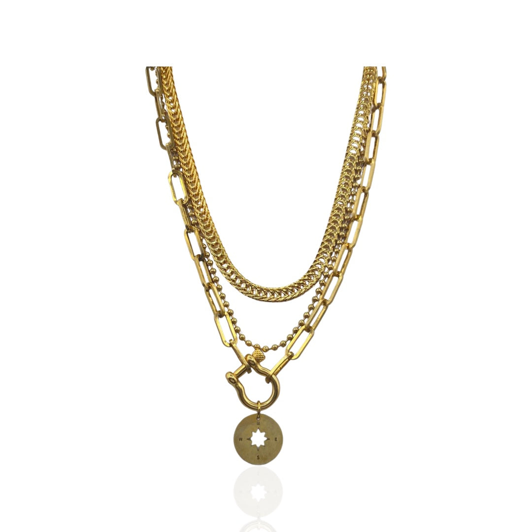 SANTANA WESTSIDE LAYERED NECKLACE - Butterfly Alley Jewelry
